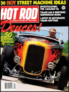 HOT ROD 1982 AUG - DEUCES, ADAMS T/A vs MAISER 'STANG*